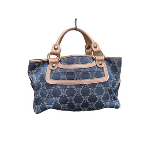 Sold‼️Paris Macadam Triomphe Metallic Bronze Denim Boogie Bag